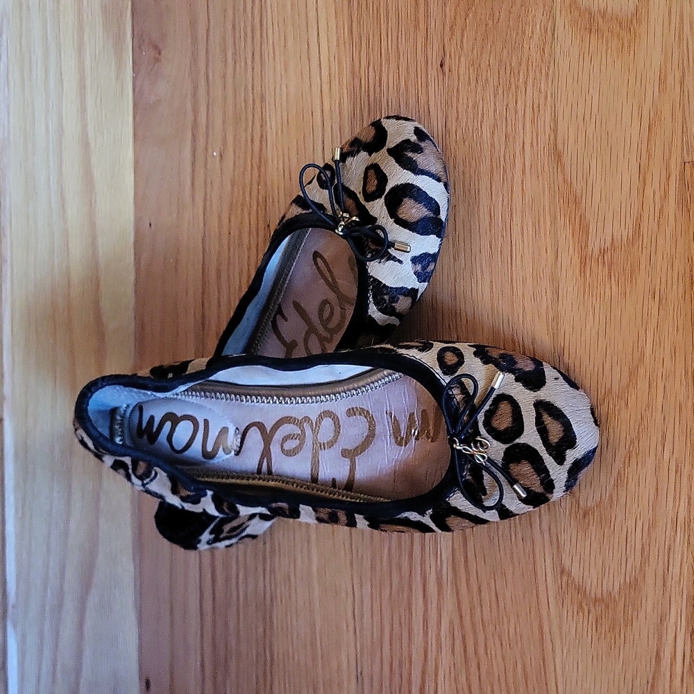 Same Edelman Sizs 6.5 Cheetah Ballet Flats